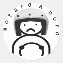 MOTARD à BORD Autocollants