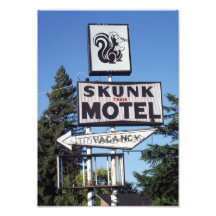 Motel de train de mouffette photographies d’art