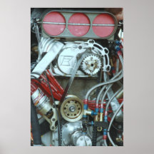 Moteur de voiture du ressortissant de Cajun Posters