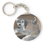 Mother and Baby Lemur keychain