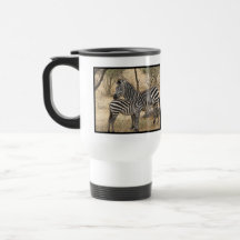 Mother and Baby Zebra  Travel Mug