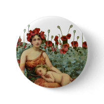 Mother and child pinback buttons