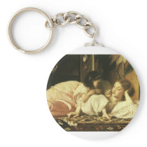 Mother and Child by Lord Frederic Leighton Keychains