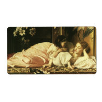 Mother and Child by Lord Frederic Leighton Shipping Labels