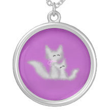 Mother and Child Foxes Necklaces