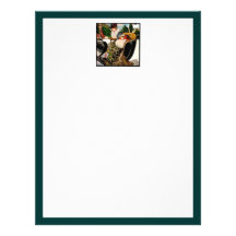 Mother and child in sleigh letterhead