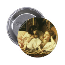 Mother and Child, Leighton, Vintage Victorian Art Buttons