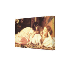 Mother and Child ~ Lord Frederick Leighton Stretched Canvas Print
