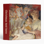 Mother and Child Reading Vintage Christmas Stories Binders