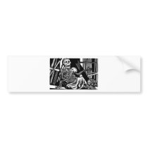 "Mother and Child Skeletons" by Leopoldo Mendez Bumper Sticker