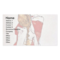 Mother And Daughter By Schiele Egon Business Card Templates