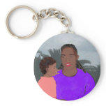 Mother and Daughter Keychain
