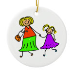 Mother And Daughter ornaments