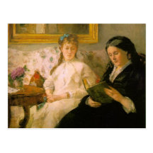 Mother and Sister of the Artist Reading Post Cards