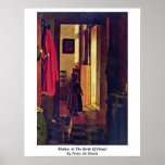 Mother At The Birth Of Detail By Pieter De Hooch Print