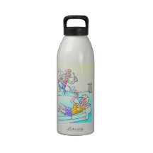 Mother being indulged drinking bottles