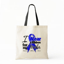 Mother - Colon Cancer Ribbon Canvas Bag