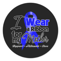 Mother - Colon Cancer Ribbon Round Stickers