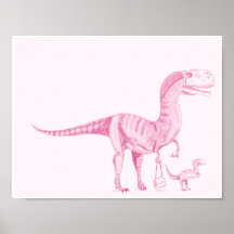 Mother Dinosaur 11x8.5 Poster