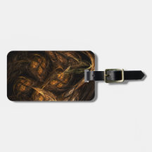 Mother Earth Abstract Art Address Bag Tag