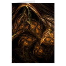 Mother Earth Abstract Art Greeting Card