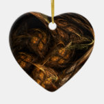 Mother Earth Abstract Art Heart Ornament