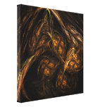 Mother Earth Abstract Art Wrapped Canvas Print