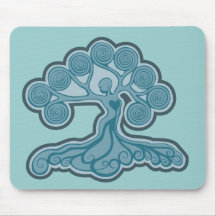 Mother Earth tree Mousepads