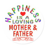 Mother& Father Happiness Stickers