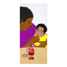 Mother Feeding Her Baby Bookmark Rack Cards