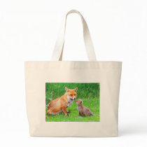Mother fox and cub bag