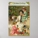 Mother, Girls and Toys At Christmas posters