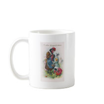 Mother Hen and Chicks Vintage Easter Coffee Mug