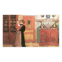 Mother Holding Baby in the Kitchen Business Card Templates