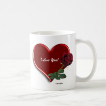 Mother I Love You Heart Mugs