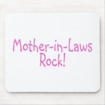 Mother In Laws Rock Pink Mouse Pad