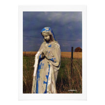 Mother Mary Personalized Announcements