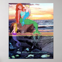 Mother Mermaid Posters
