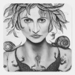 Mother Nature in B/W Stickers