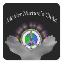 Mother Nurture’s Child Square Stickers