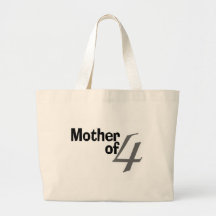 Mother Of 4 Tote Bags