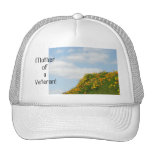 Mother of a Veteran! trucker's hats white Blue Sky