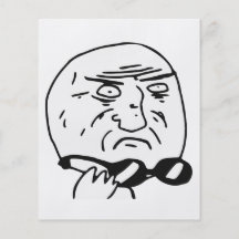 Mother of God Rage Face Comic Meme Flyers