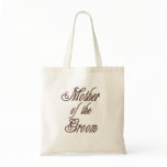 Mother of Groom Classy Browns Canvas Bags