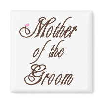 Mother of Groom Classy Browns Fridge Magnet
