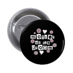 Mother of Groom White on Black Pins