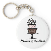 Mother of the Bride Cake Key Chain