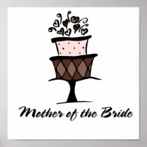 Mother of the Bride Cake Poster