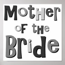 Mother of the Bride Grey Print