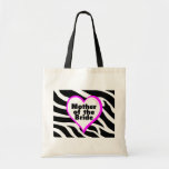 Mother of the Bride (Heart Zebra Stripes) Bag